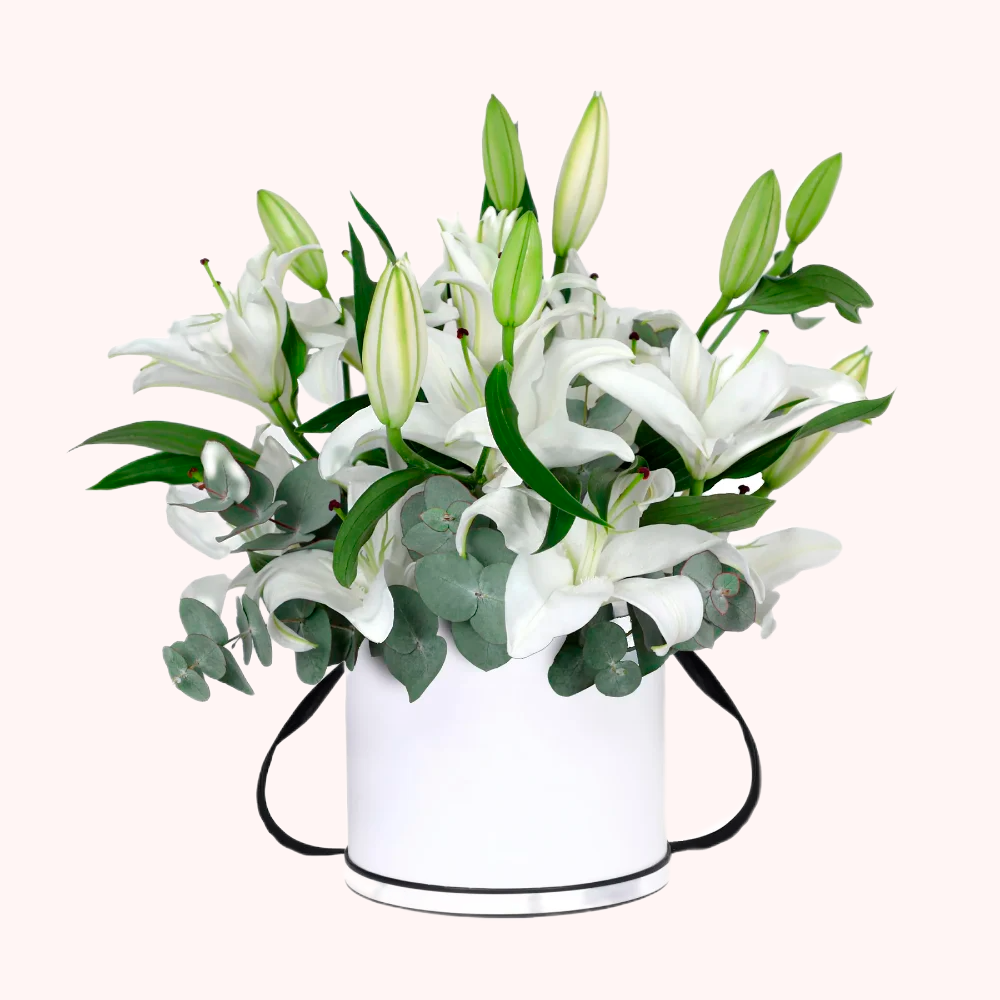 Цветы в коробке "Водопад души"